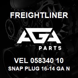 VEL 058340 10 Freightliner SNAP PLUG 16-14 GA NYLON .156IN. SNAP | AGA Parts