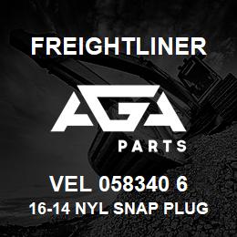 VEL 058340 6 Freightliner 16-14 NYL SNAP PLUG | AGA Parts