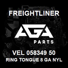 VEL 058349 50 Freightliner RING TONGUE 8 GA NYLON 8-10 STUD | AGA Parts