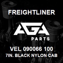 VEL 090066 100 Freightliner 7IN. BLACK NYLON CABLE TIES - UV | AGA Parts