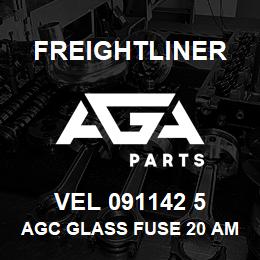 VEL 091142 5 Freightliner AGC GLASS FUSE 20 AMP | AGA Parts