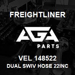 VEL 148522 Freightliner DUAL SWIV HOSE 22INC | AGA Parts