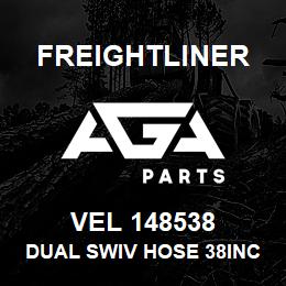 VEL 148538 Freightliner DUAL SWIV HOSE 38INC | AGA Parts