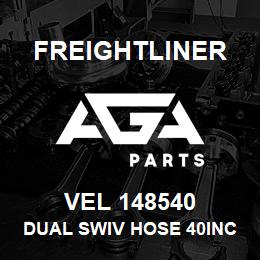 VEL 148540 Freightliner DUAL SWIV HOSE 40INC | AGA Parts