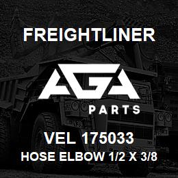 VEL 175033 Freightliner HOSE ELBOW 1/2 X 3/8 | AGA Parts