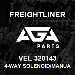 VEL 320143 Freightliner 4-WAY SOLENOID/MANUAL OVERRIDE | AGA Parts