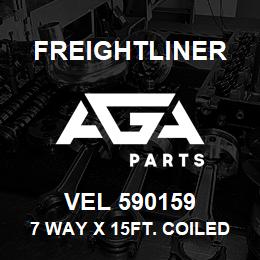 VEL 590159 Freightliner 7 WAY X 15FT. COILED A | AGA Parts