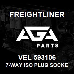 VEL 593106 Freightliner 7-WAY ISO PLUG SOCKE | AGA Parts