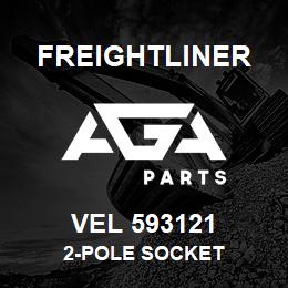 VEL 593121 Freightliner 2-POLE SOCKET | AGA Parts