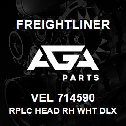 VEL 714590 Freightliner RPLC HEAD RH WHT DLX | AGA Parts