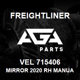 VEL 715406 Freightliner MIRROR 2020 RH MANUA | AGA Parts