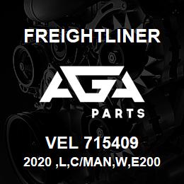 VEL 715409 Freightliner 2020 ,L,C/MAN,W,E2003,102IN.,BK | AGA Parts