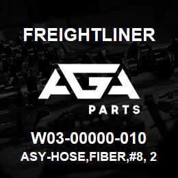 W03-00000-010 Freightliner ASY-HOSE,FIBER,#8, 2 | AGA Parts