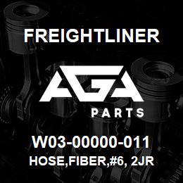 W03-00000-011 Freightliner HOSE,FIBER,#6, 2JR | AGA Parts