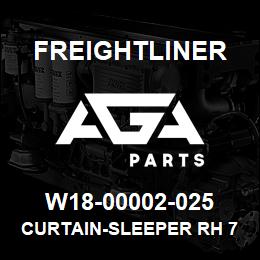 W18-00002-025 Freightliner CURTAIN-SLEEPER RH 7 | AGA Parts