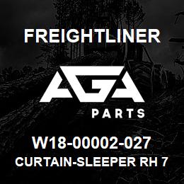 W18-00002-027 Freightliner CURTAIN-SLEEPER RH 7 | AGA Parts