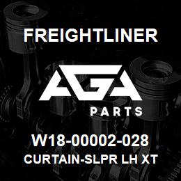 W18-00002-028 Freightliner CURTAIN-SLPR LH XT | AGA Parts