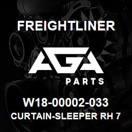 W18-00002-033 Freightliner CURTAIN-SLEEPER RH 7 | AGA Parts