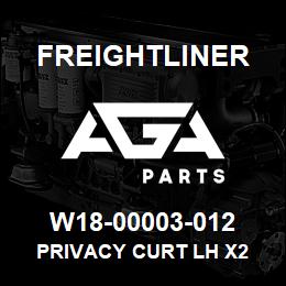 W18-00003-012 Freightliner PRIVACY CURT LH X2 | AGA Parts