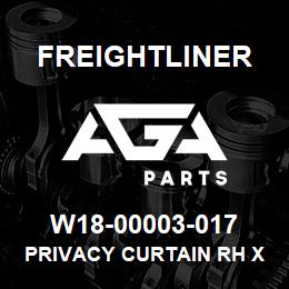 W18-00003-017 Freightliner PRIVACY CURTAIN RH X | AGA Parts