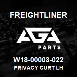 W18-00003-022 Freightliner PRIVACY CURT LH | AGA Parts