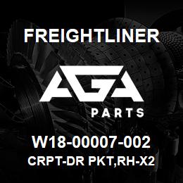 W18-00007-002 Freightliner CRPT-DR PKT,RH-X2 | AGA Parts