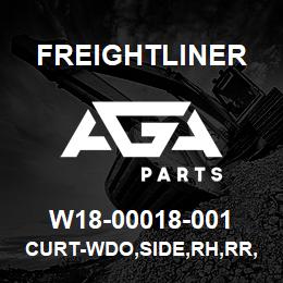 W18-00018-001 Freightliner CURT-WDO,SIDE,RH,RR, | AGA Parts