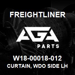 W18-00018-012 Freightliner CURTAIN, WDO SIDE LH | AGA Parts