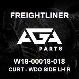 W18-00018-018 Freightliner CURT - WDO SIDE LH RR | AGA Parts