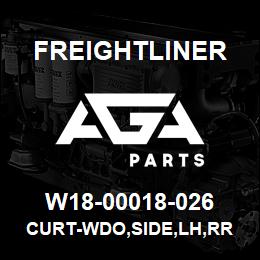 W18-00018-026 Freightliner CURT-WDO,SIDE,LH,RR | AGA Parts