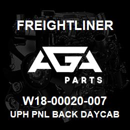 W18-00020-007 Freightliner UPH PNL BACK DAYCAB | AGA Parts