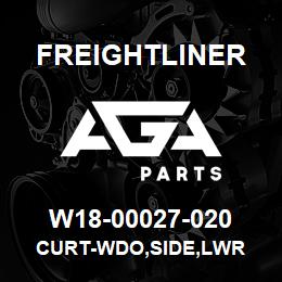 W18-00027-020 Freightliner CURT-WDO,SIDE,LWR | AGA Parts