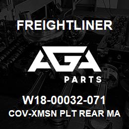 W18-00032-071 Freightliner COV-XMSN PLT REAR MA | AGA Parts