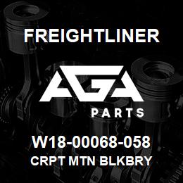 W18-00068-058 Freightliner CRPT MTN BLKBRY | AGA Parts