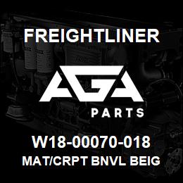 W18-00070-018 Freightliner MAT/CRPT BNVL BEIG | AGA Parts