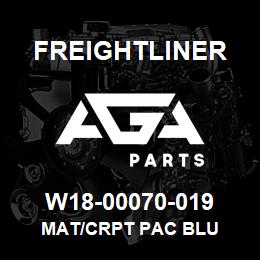 W18-00070-019 Freightliner MAT/CRPT PAC BLU | AGA Parts