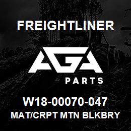 W18-00070-047 Freightliner MAT/CRPT MTN BLKBRY | AGA Parts