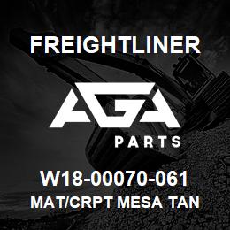 W18-00070-061 Freightliner MAT/CRPT MESA TAN | AGA Parts