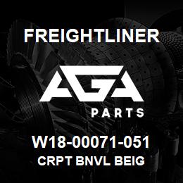 W18-00071-051 Freightliner CRPT BNVL BEIG | AGA Parts