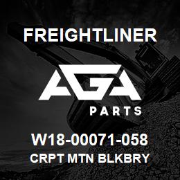 W18-00071-058 Freightliner CRPT MTN BLKBRY | AGA Parts