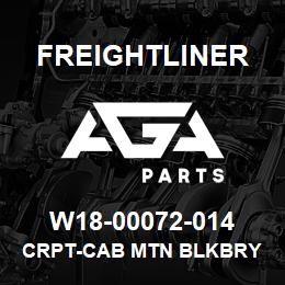 W18-00072-014 Freightliner CRPT-CAB MTN BLKBRY | AGA Parts