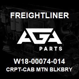 W18-00074-014 Freightliner CRPT-CAB MTN BLKBRY | AGA Parts