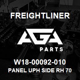 W18-00092-010 Freightliner PANEL UPH SIDE RH 70 | AGA Parts