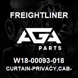 W18-00093-018 Freightliner CURTAIN-PRIVACY,CAB-SLEEPER,LH,MID ROOF | AGA Parts