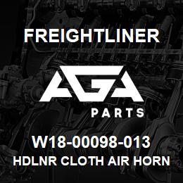 W18-00098-013 Freightliner HDLNR CLOTH AIR HORN | AGA Parts