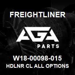 W18-00098-015 Freightliner HDLNR CL ALL OPTIONS | AGA Parts