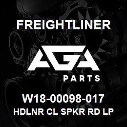 W18-00098-017 Freightliner HDLNR CL SPKR RD LP | AGA Parts