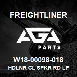 W18-00098-018 Freightliner HDLNR CL SPKR RD LP | AGA Parts