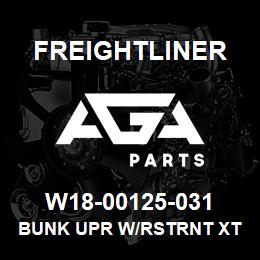 W18-00125-031 Freightliner BUNK UPR W/RSTRNT XT | AGA Parts