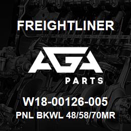 W18-00126-005 Freightliner PNL BKWL 48/58/70MR | AGA Parts